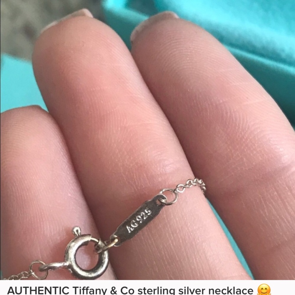 Authentic New Tiffany & Co. Silver Necklace in Box - Picture 4 of 4